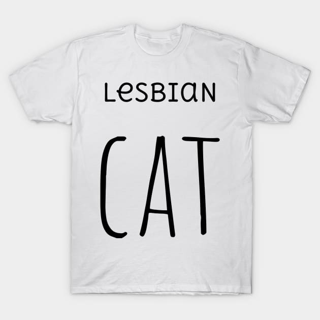 Lesbian Cat T-Shirt by For Lesbians, By Lesbians